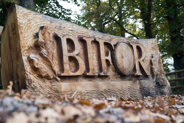 BIFOR log, image credit Andrew Priest Photography